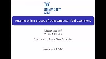 William Hautekiet - Automorphism groups of transcendental field extensions