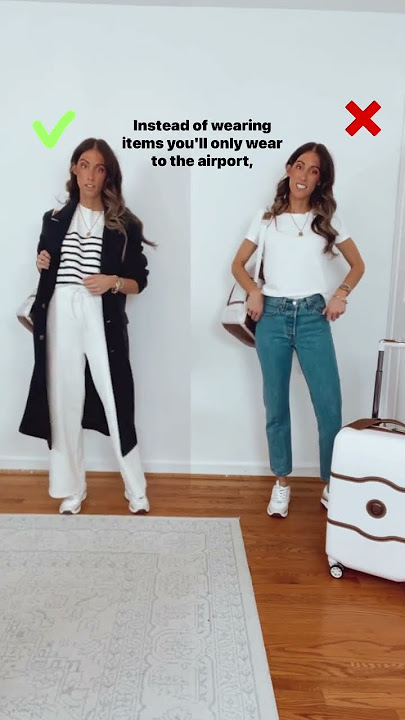 What to wear to the Airport | How to Dress for the Airport | Travel Capsule Wardrobe #airportoutfit