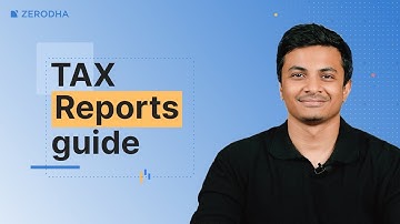 How to download tax reports from Zerodha Console - Complete guide