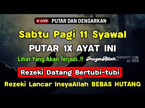 Dzikir Pagi Hari Sabtu Mustajab !! Rezeki Mengalir Deras Datang Tak Terduga, Doa Lunas Hutang