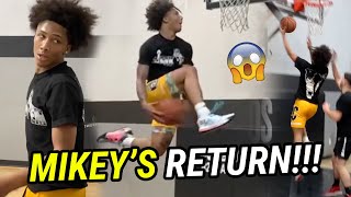 Mikey Williams RETURNS HOME \& Goes Straight To The Gym! Brings Out NEW MOVES In Full Workout 🔥