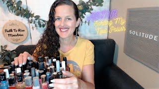 ASMR Nail Polish Collection | Organizing My Polishes By Color | Chatting About Solitude & Isolation