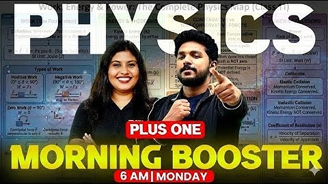 +1 Physics MINDMAP REVISION + IMPORTANT DERIVATIONS | Morning Booster Live