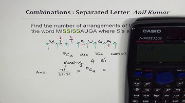 Find the COMBINATIONS of words in MISSISSAUGA where s is separated