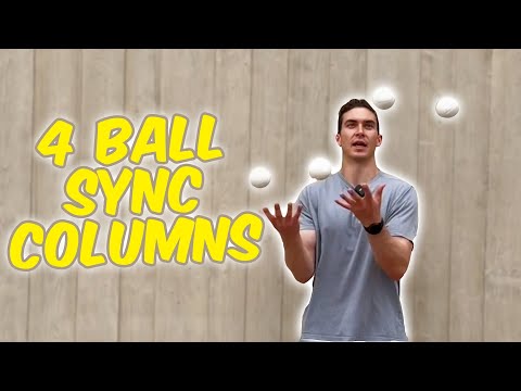 How to Juggle Separate Synchronised Columns | 4 Ball Juggling Tutorial