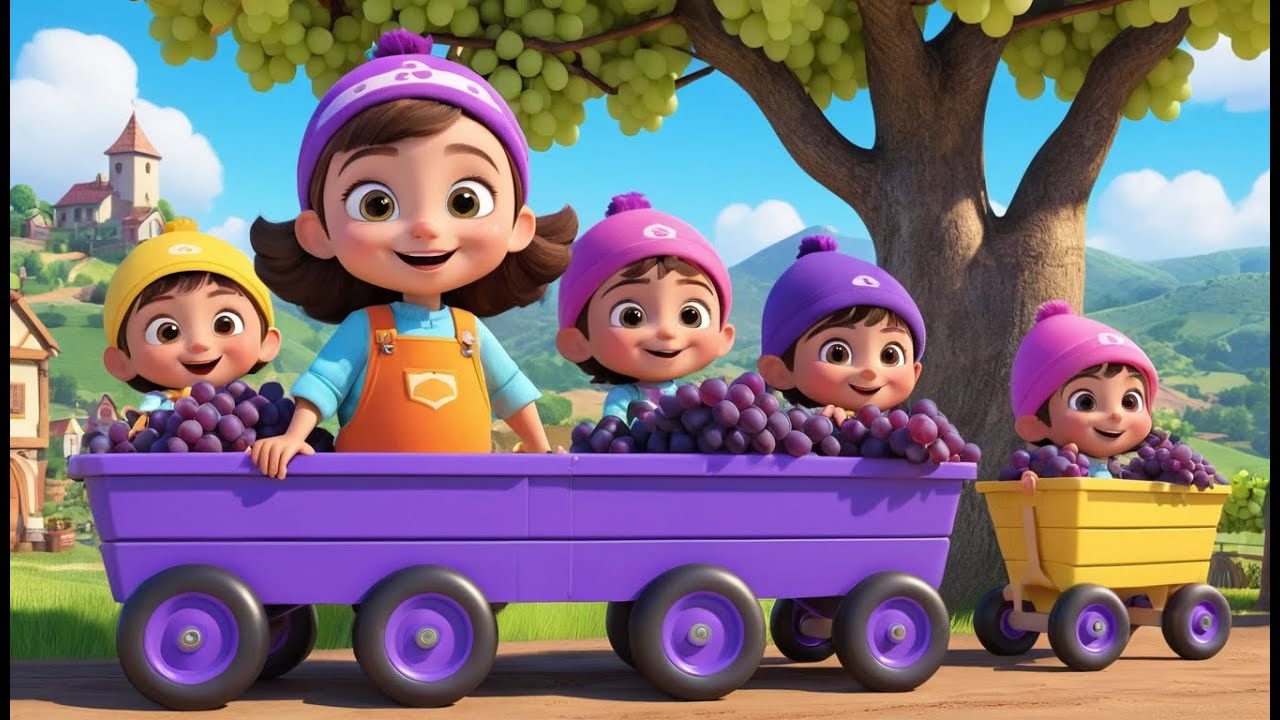 Grape Train Song – Count the Purple Wagons! | Fun Counting Song for ...