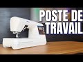 Comment installer la machine  coudre  poste de travail tuto couture