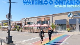 Waterloo Ontario Downtown (September 2021): 4K Slow Walk Toronto & Ontario, Canada