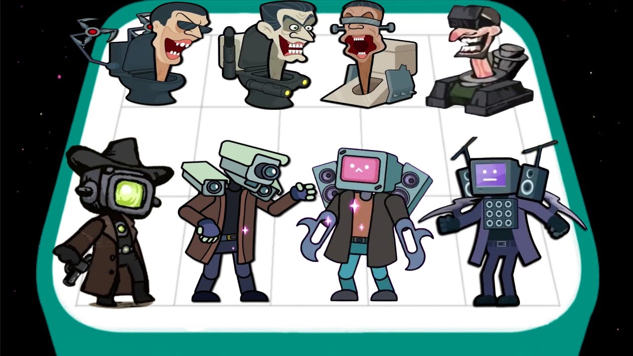 Merge War : Merge Master Toilet vs Alphabet Monster Bosses Fight Gameplay Max Level