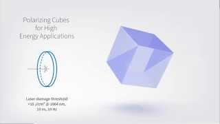 Polarizing cubes for high energy applications