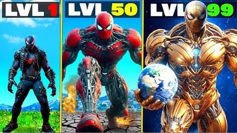 Level 1 SPIDERMAN to Level 1,000,000,000 SPIDERMAN in GTA 5