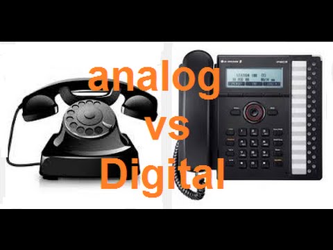 Learn the different analog  and digital  phones  YouTube