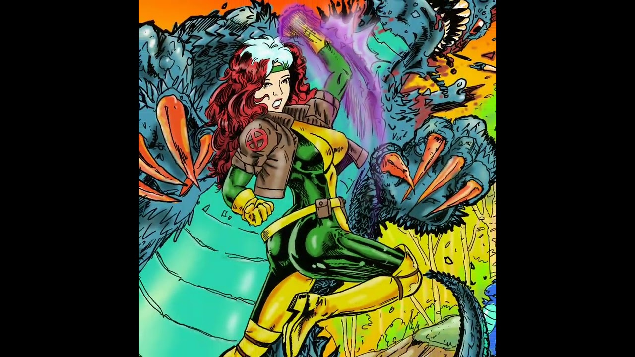 X-men Rogue Fanart Time Lapse