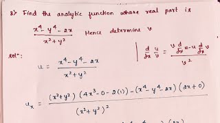 Famous Constructing Analytic Functions from Given Real Parts - Part 3: Complex Analysis Net Worth