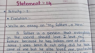 English statement 14 10th class setu abhyaskram (Bridge course)answersheet