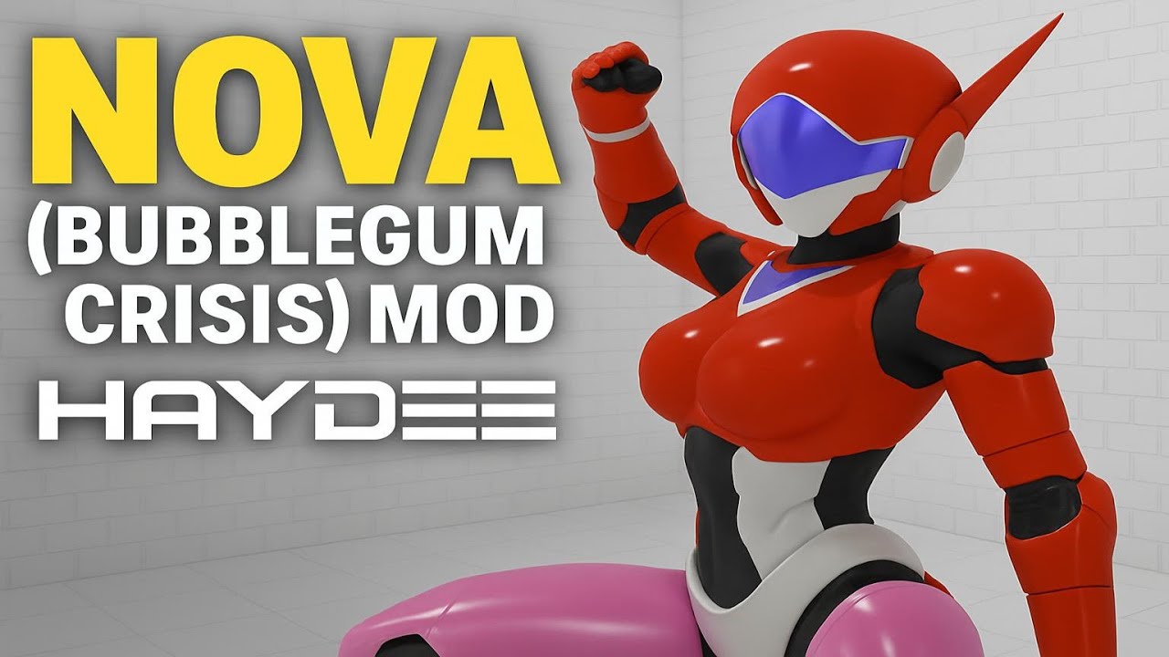 Miniaturë videoje për Nova (Bubblegum Crisis) Mod | Haydee | Kursi Përzgjedhje Kubi, Hardcore, Udhëzues, 8K, HDR