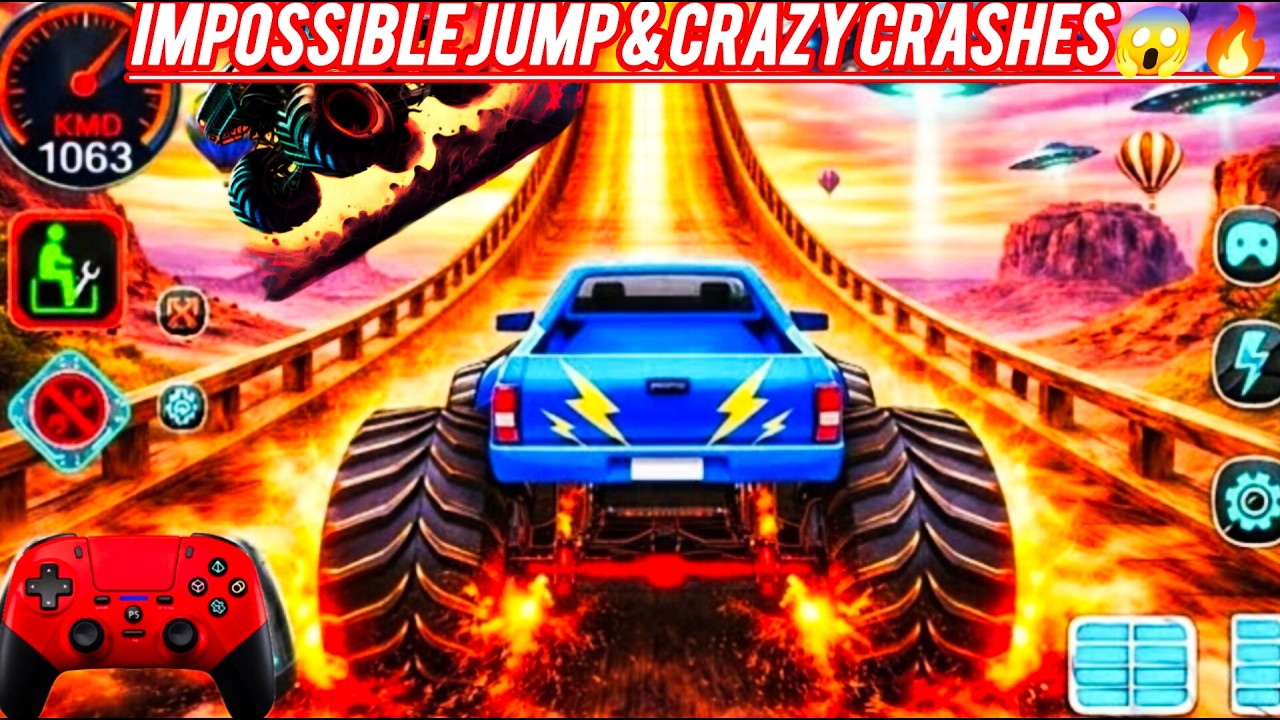 MONSTER TRUCK MEGA RAMP IMPOSSIBLE Driver 🚛🔥 | IMPOSSIBLE JUMPS & EPIC FLIPS Gameplay 😱💥 PART 37