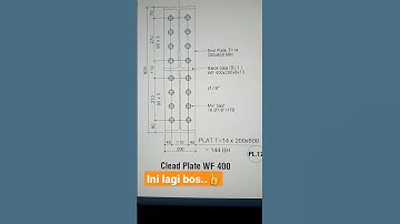 Gambar detail plat lekat baja WF 400x200x8x13 #arsitekbaja #ahlibaja