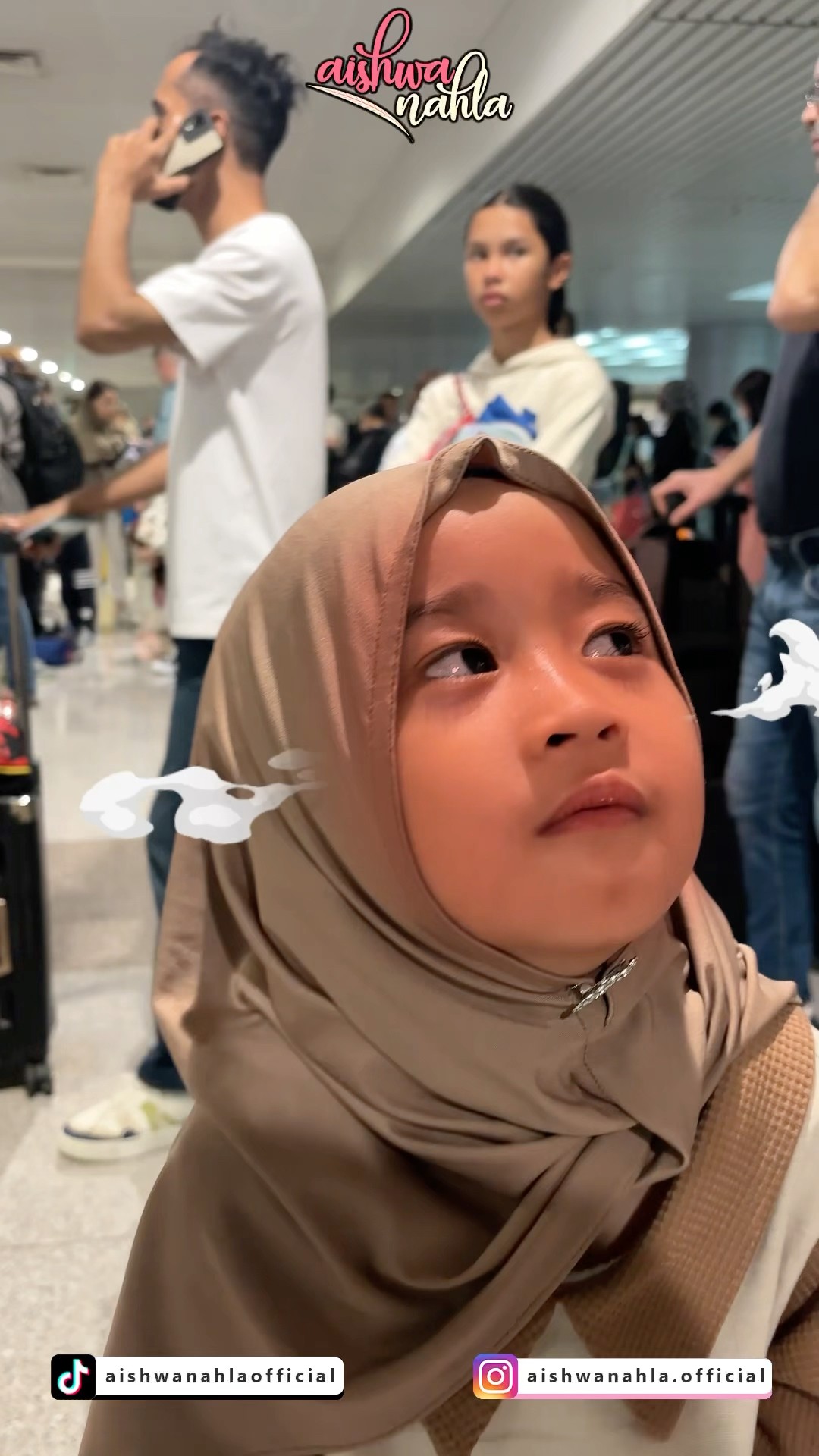 AKHIRNYA KITA TERBANG JUGA SETELAH SEKIAN LAMA, SYUTING APA YA ! #anak sholawat #cover #aishwanahla
