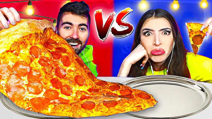 ASMR BIG FOOD vs Small Food EATING CHALLENGE! *GIA...