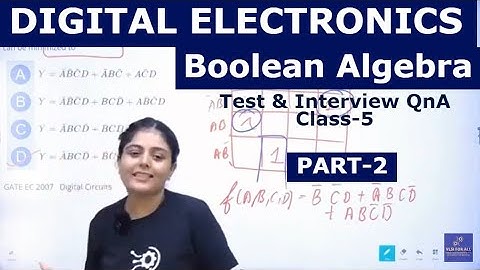 DIGITAL ELECTRONICS Test & Interview QnA Class-5 | BOOLEAN ALGEBRA Part-2 | Visit www.vlsiforall.com