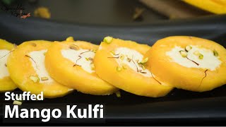 Stuffed Mango Kulfi Recipe | Fruit Kulfi | Mango Ice Cream