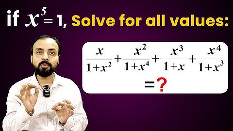 If X^5=1 ,Solve for all values of X.  #mathematics #iit #mathematicsguru #JEEMAINS #10th #11th #12th