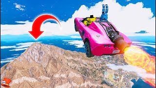 GUESS IF THE ANIMATRONICS CAN LAND THE 99,999 FOOT JUMP! (GTA 5 ModsFNAF RedHatter)