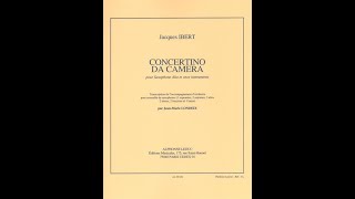 2nd Mvt.(b) (Tempo 112)  Concertino da Camera for Alto Saxophone - Play Along / Jacques Ibert