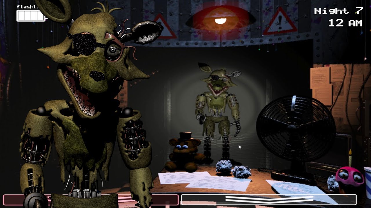 I Turned The Foxy Into Springtrap Withered Foxtrap Fnaf 2 Mods