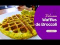 Waffles de Broccoli Desayunos Rápidos