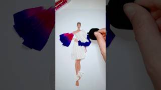 Dress 🩷 #ytshorts #dress #drawing #art #howto #painting #youtubeshorts #diy #crafts