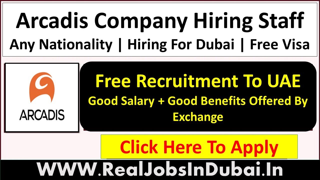 Arcadis Hiring Staff In Dubai & Saudi – 2021