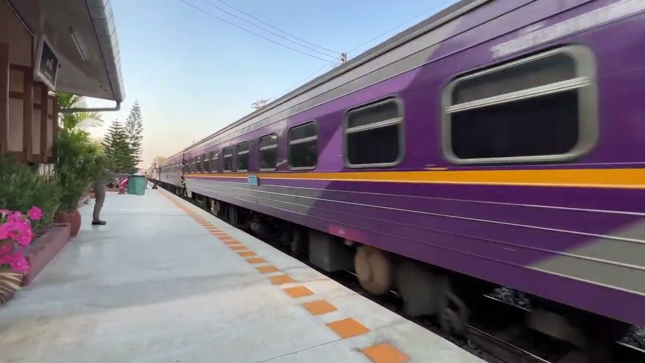 รวมคลิปรถไฟช่วงเย็นที่สถานีรถไฟสารภี
