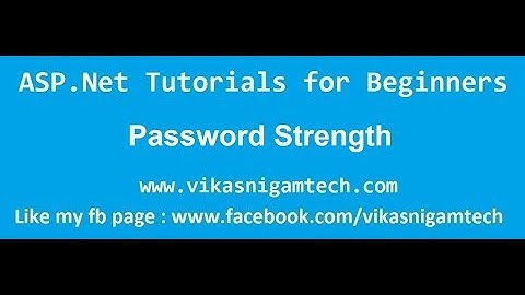 Password Strength Control | ajax control tool kit