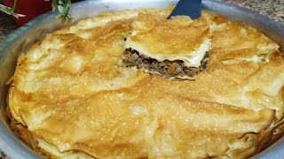 الرقاق باللحمه المفرومه طعم وريحه الزمن الجميل طريه ومورق من جوه Egyptain Beef Pastry Bake