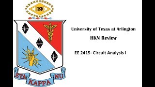 Fall 2017 Review 1 of EE 2415 Circuit Analysis I