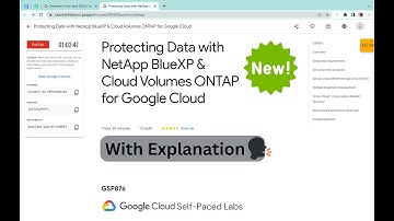 Protecting Data with NetApp BlueXP & Cloud Volumes ONTAP for Google Cloud || #qwiklabs || #GSP876