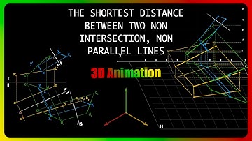 The Shortest Distance Between any Two Non-Intersection, Non-Parallel Lines + 3D Animation
