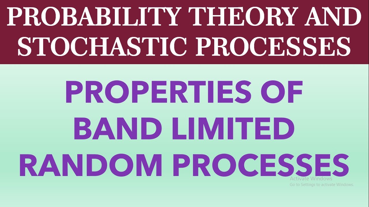 Properties of Band Limited Random Processes
