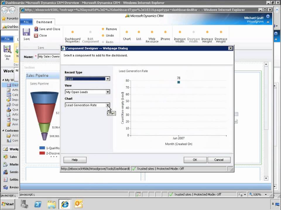 Microsoft Dynamics CRM - Dashboards - YouTube