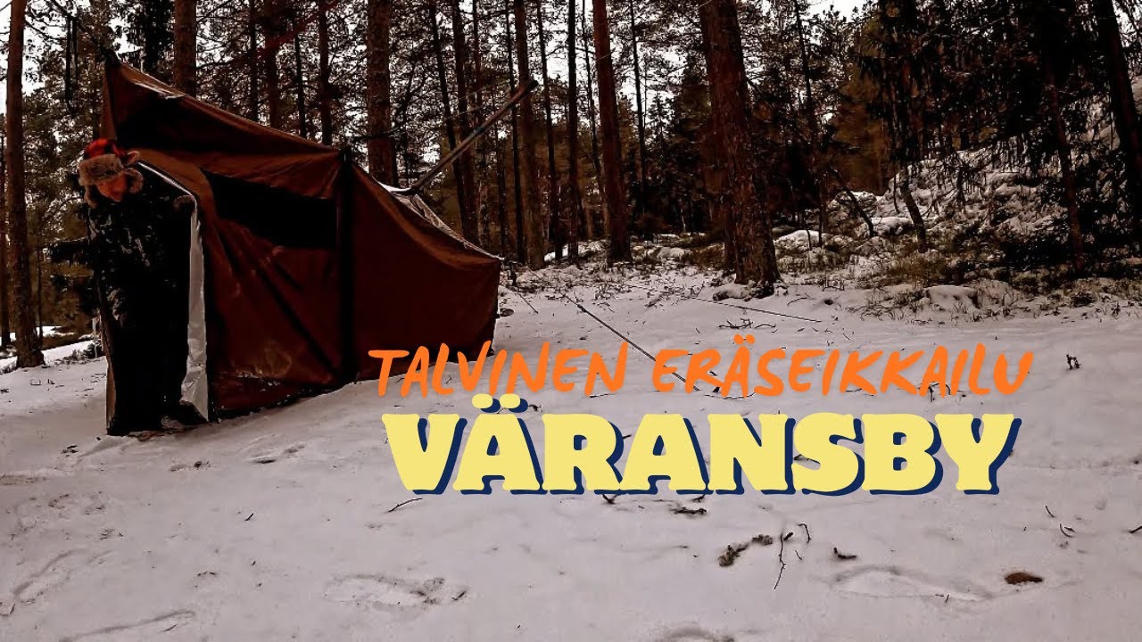 Talviluontoa ja retkitunnelmaa Väransbyn ulkoilualueella
