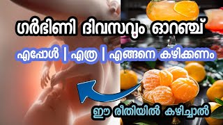 ഗർഭിണി ഓറഞ്ച് എപ്പോൾ എത്ര എങ്ങനെ കഴിക്കണം Is It Safe To EAT ORANGE During Pregnancy ?