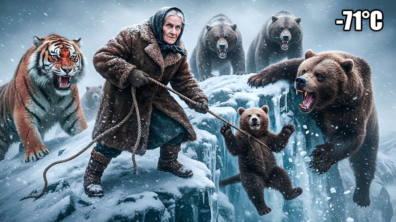 Extreme Survival in Siberia | 80-Year-Old Woman Saves Bear Cub at -71°C | Frozen House