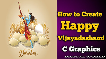 Celebrate Dussehra with Happy Vijayadashami Wishes and C Graphics Design