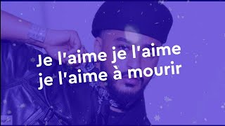 Video thumbnail of "SLIMANE - Je L'aime À Mourir (Paroles Lyrics Video)"