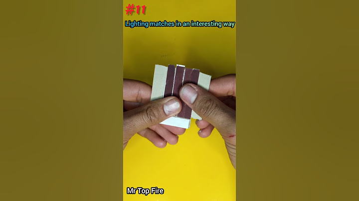 How to Lighting matches in an interesting way.#shorts |DIY|Mr Top Fire
