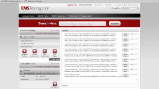EMSTesting.com Editing a class and feedback loop for Instructor