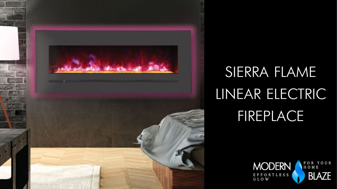 Sierra Flame Free Standing Electric Fireplace - YouTube