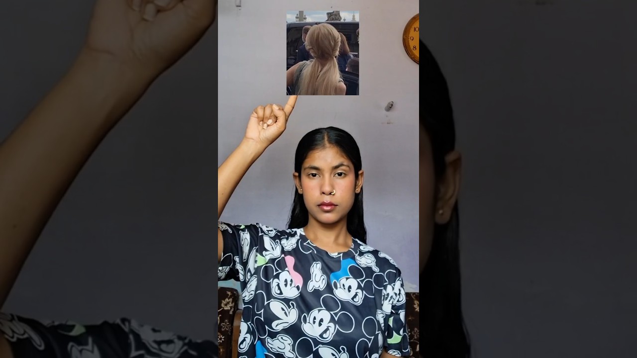 “Rose BLACKPINK Inspired Hairstyle ✨ Easy & Quick Tutorial” #hairstyle #blackpink #kpop #ytshorts